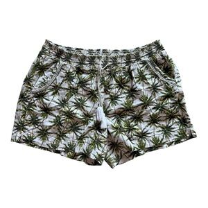 Briggs New York Green Palm Print Women's Cargo Shorts